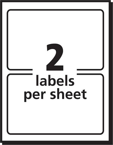 Avery Personalized Name Tags, Print or Write, Gold Border, 2-11/32" x 3-3/8", 100 Adhesive Tags (5146) in Saudi Arabia