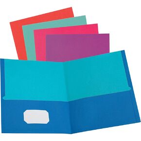 مجلدات أكسفورد ذات جيبين، ورق مزخرف، مقاس Letter، أزرق ملكي، يحمل 100 ورقة، صندوق من 25 (57512EE) in Kuwait