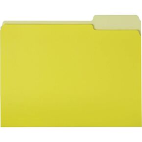 Amazon Basics File Folders with Tabs for Organizing and Filing, Letter Size, 1/3 Cut Tab, 36-Pack, Blue