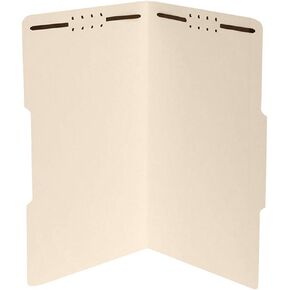 ذا فايل كينغ مجلد ملفات مانيلا مع مثبتات | الحجم القانوني - صندوق من 50 قطعة | 1/3 شريط علوي مقطوع في أوضاع متنوعة | شوكات متينة 2 انش | تنظيم المخططات والسجلات القانونية والاعمال الورقية in Kuwait