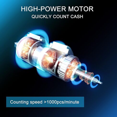 ماكينة عد النقود من Aneken مزودة بتقنية كشف التزييف بالأشعة فوق البنفسجية/MG/IR/DBL/HLF/CHN، آلة عد الفواتير المحمولة في الولايات المتحدة الأمريكية/اليورو، عداد الفواتير مع شاشة خارجية LED، أوضاع الإضافة والدفعة، ضمان لمدة عامين in Kuwait