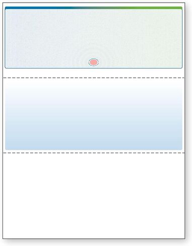 DocuGard Blue/Red Prismatic Top Check, 8.5 x 11 Inches, 24 lb, 500 Sheets, 1 Check Per Sheet (04532) in Kuwait