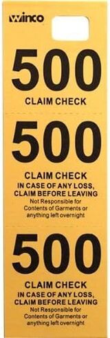 Winco Coat Checks, White, 500 Per Box, Medium in Saudi Arabia