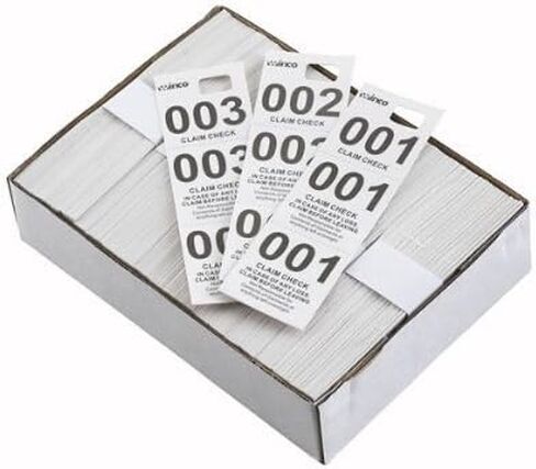 Winco Coat Checks, White, 500 Per Box, Medium in Saudi Arabia