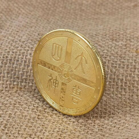 Ancient Mythical Creatures Lucky Coin Lottery Ticket Scratcher Tool Lucky Charms Challenge Coin in Saudi Arabia