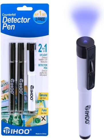 Counterfeits Pen, Fake Money Marker, Counterfeit Bill Detector Pen, Counterfeits Money Detector Pen (5 Pack) in Saudi Arabia