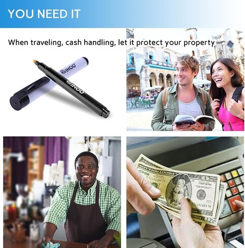 Counterfeits Pen, Fake Money Marker, Counterfeit Bill Detector Pen, Counterfeits Money Detector Pen (5 Pack) in Saudi Arabia