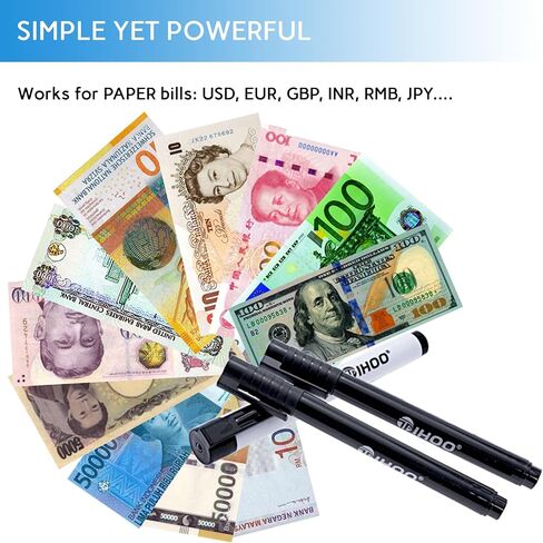 Counterfeits Pen, Fake Money Marker, Counterfeit Bill Detector Pen, Counterfeits Money Detector Pen (5 Pack) in Saudi Arabia