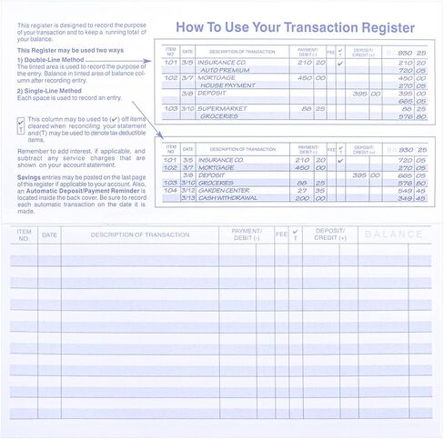 18 PCS Check registers for Personal Checkbook, Upgrade Checkbook Register and transactions Ledgers in Kuwait