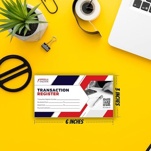 12 سجل فحص لدفتر الشيكات الشخصي مع ورق أكثر سمكًا لا ينزف، 6 × 3 بوصات - سجل دفتر شيكات سهل القراءة ومحمول للسجل الشخصي أو التجاري والودائع والائتمان والحساب المصرفي للتوفير in Kuwait