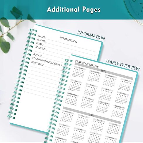 Check Registers for Personal Checkbook, Double Spiral Check Register Book, Budget Planner with Check Register for Personal and Work, 5.8'' x 8.3'' - Black in Saudi Arabia