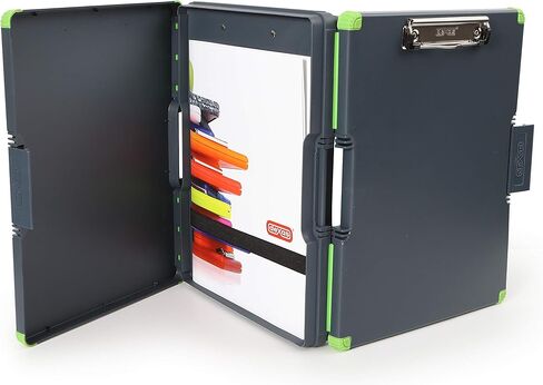 ديكساس حقيبة تخزين مزدوجة الجوانب متينة من مادة البوليستر مزدوجة الجوانب ومنظم مقاس 13 انش × 10 انش رمادي/اخضر in Kuwait