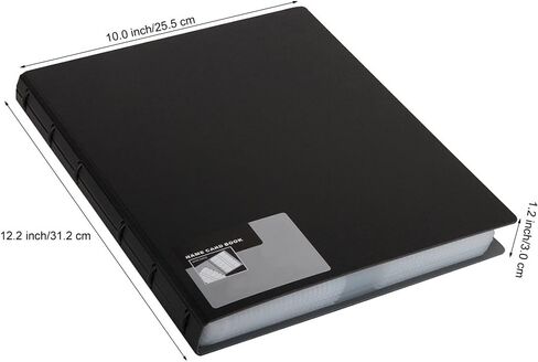 MyLifeUNIT Business Card Book, Name Card Holder Book with 600 Business Cards Capacity (Black) in Kuwait
