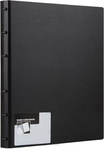 MyLifeUNIT Business Card Book, Name Card Holder Book with 600 Business Cards Capacity (Black) in Kuwait