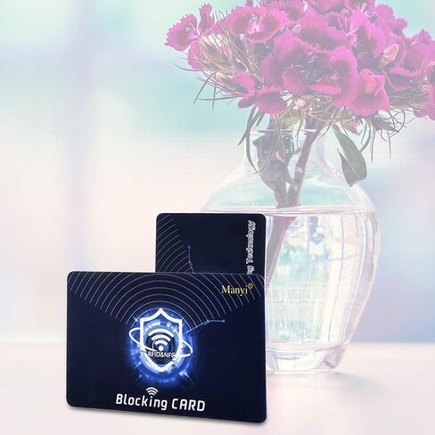 5Pcs RFID Blocking Card, Protection Entire Wallet and Purse Shield, Contactless NFC Bank Debit Credit Card Protector Blocker (Blue) in Kuwait