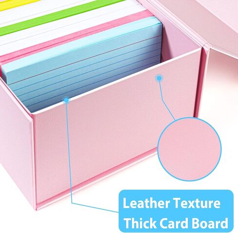 3x5 Index Card Holder Card File Box Organizer, Hold 1200 3x5-Inch Flash Cards 4 Pack Black in Kuwait