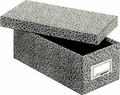 Globe-Weis/Pendaflex Fiberboard Index Card Storage Box, 3 x 5 Inches, Solid Black (3X5BLA) in Kuwait
