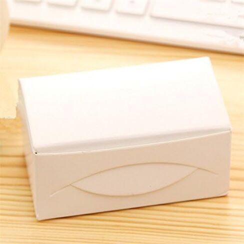 Fecedy 100pcs Blank Kraft Paper Card Word Card Message Card DIY Gift Card (White) in Kuwait