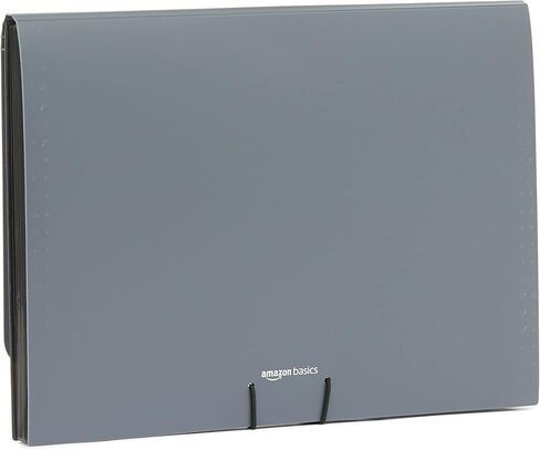 Amazon Basics Expanding Organizer File Folder, Letter Size - Black, 1-Pack in Kuwait