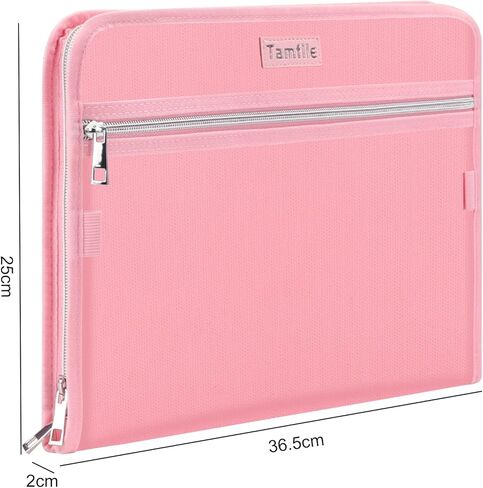 Tamfile Fireproof Accordion File Organizer with Handle, 13 Pocket Transparent Expanding File Folder with Zipper & Labels, File Folder with Multi-Pockets Paper Organizer Folder for Letter A4 Files in Saudi Arabia