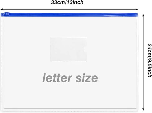 EOOUT 36pcs Plastic Envelopes Poly Zip Envelope Zipper File Folders, A4, Letter Size, 11 Colors, for School and Office Supplies in Saudi Arabia