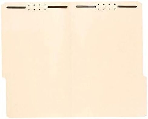 ذا فايل كينغ مجلد ملفات مانيلا مع مثبتات | الحجم القانوني - صندوق من 50 قطعة | 1/3 شريط علوي مقطوع في أوضاع متنوعة | شوكات متينة 2 انش | تنظيم المخططات والسجلات القانونية والاعمال الورقية in Kuwait