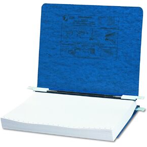 ACCO Pressboard Hanging Data Binder, 8.5 x 11 Unburst Sheets, Dark Blue (54123)