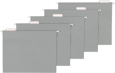 Amazon Basics Hanging File Folders, Letter Size, Gray, 25-Pack in Saudi Arabia