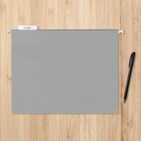 Amazon Basics Hanging File Folders, Letter Size, Gray, 25-Pack in Saudi Arabia