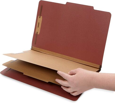 10 Blue Legal Size Classification Folders - 2 Divider 2 Inch Tyvek expansions - Durable 2 Prongs Designed to Organize Standard Law Client Files, Office Reports - Legal Size, 8 3/4 x 14 3/4, 10 Folders in Saudi Arabia