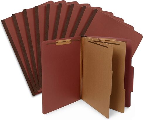 10 Blue Legal Size Classification Folders - 2 Divider 2 Inch Tyvek expansions - Durable 2 Prongs Designed to Organize Standard Law Client Files, Office Reports - Legal Size, 8 3/4 x 14 3/4, 10 Folders in Saudi Arabia