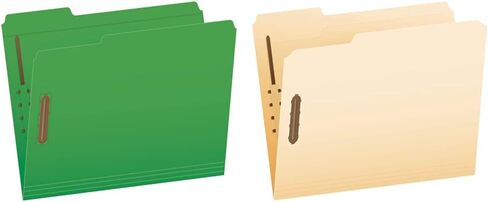 Pendaflex Fastener Folders, 2 Fasteners, Letter Size, Green, 1/3 Cut Tabs in Left, Right, Center Positions, 50 per Box (22140GW) in Saudi Arabia