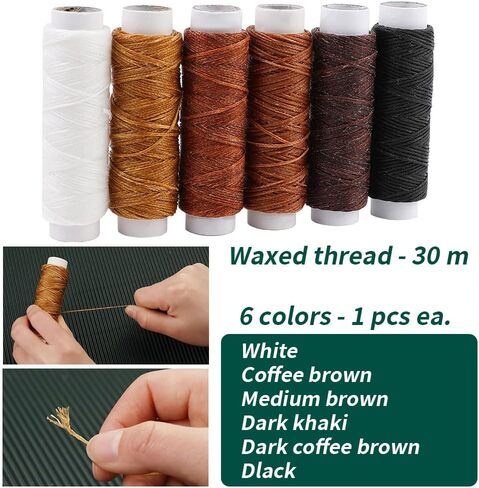 WONVOC Book Binding Kit Starter Tools, Bookbinding Supplies, Bone Folder Paper Creaser, Awl Tool Bookbinding,Waxed Thread, Bookbinding Needles for DIY Bookbinding Crafts in Saudi Arabia
