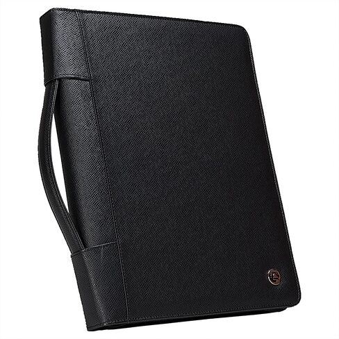 Case-it Executive Zippered Padfolio with Removable 3-Ring Binder and Letter Size Writing Pad, Black (PAD-40) in Saudi Arabia