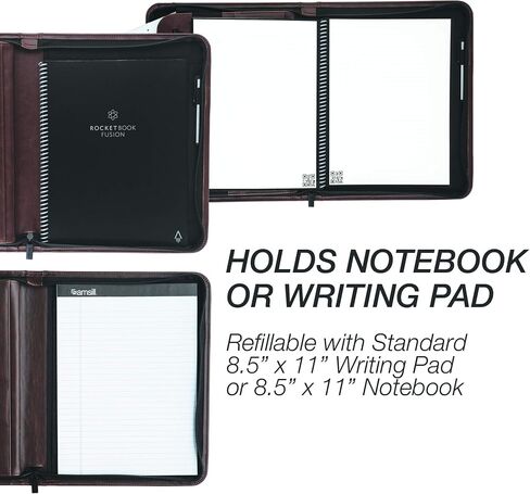 حزمة Samsill Professional Padfolio، تتضمن حافظة قابلة للإزالة، حلقة دائرية مقاس 0.5 بوصة مع إغلاق آمن بسحاب وحافظة للكمبيوتر اللوحي مقاس 10.1 بوصة، أسود، حجم كامل (70829) in Saudi Arabia