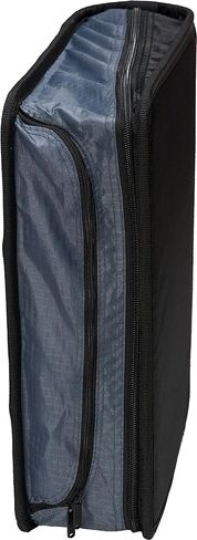 Case-it The Mighty Zip Tab Zipper Binder - 3 Inch O-Rings - 5 Color Tab Expanding File Folder - Multiple Pockets - 600 Sheet Capacity - Comes with Shoulder Strap - Black D-146 in Saudi Arabia