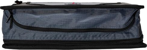 Case-it The Mighty Zip Tab Zipper Binder - 3 Inch O-Rings - 5 Color Tab Expanding File Folder - Multiple Pockets - 600 Sheet Capacity - Comes with Shoulder Strap - Black D-146 in Saudi Arabia