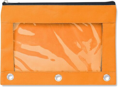 Trail maker 24 Pack Clear Pencil Pouch for 3 Ring Binder Bulk Pencil Pouch Bags for Binder with See Through Window and Zipper | Pencil Pouch Bundle for School, Office, Budgets in Saudi Arabia