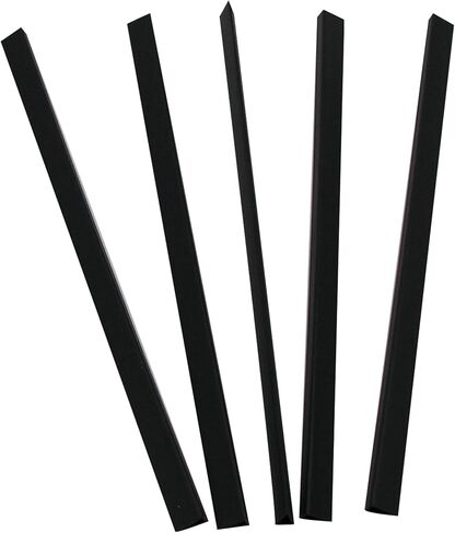 C-Line Slide 'N Grip Binding Bars for Report Covers, 11 x 1/8 Inches, 20-Sheet Capacity, 100 per Box, Black (34551) in Saudi Arabia