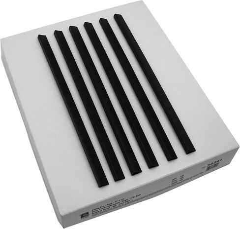 C-Line Slide 'N Grip Binding Bars for Report Covers, 11 x 1/8 Inches, 20-Sheet Capacity, 100 per Box, Black (34551) in Saudi Arabia