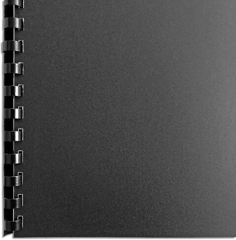 HOUYEE 1/2 Inch Plastic Binding Comb 19 Ring, 90 Sheet Capacity, Letter Size Black Comb Binding Spines (100 Pack) in Saudi Arabia