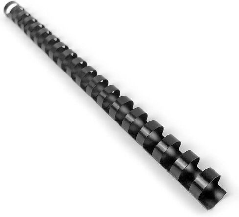 HOUYEE 1/2 Inch Plastic Binding Comb 19 Ring, 90 Sheet Capacity, Letter Size Black Comb Binding Spines (100 Pack) in Saudi Arabia