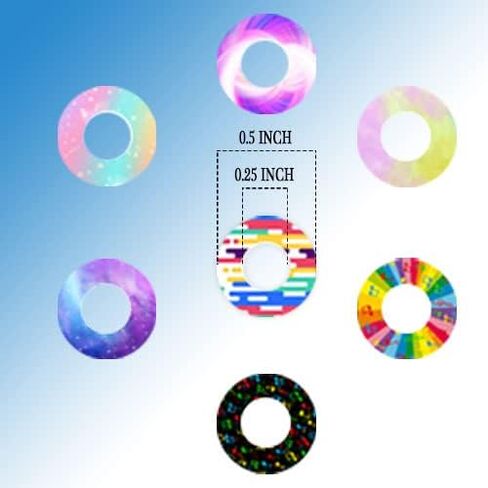 YOUOK Paper Hole Reinforcement Stickers Labels, Colorful Round Binder Page Labels for Repairing Holes and Strengthening Holes,Great for School, Home and Office.(1260 Pcs) in Saudi Arabia