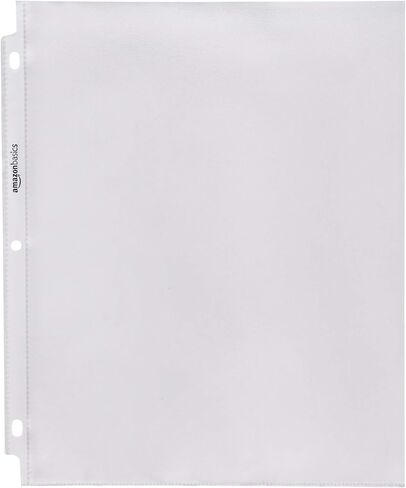 Amazon Basics Sheet Protector, Non-Glare, 100-Pack, 8.5 x 11, Clear in Kuwait