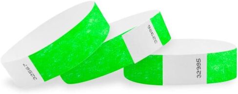 Wristco Tyvek Wristbands for Events - Comfortable Tear Resistant Paper Bracelets ID Wrist Bands for Concerts Festivals Admission Party Identification in Kuwait