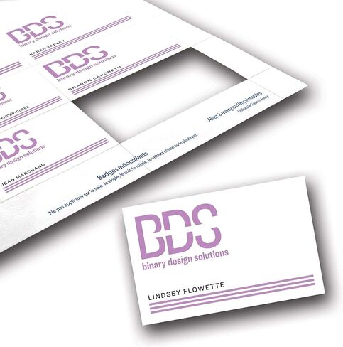 Avery Name Badge Inserts, Print or Write, 2-1/4 Inch x 3-1/2 Inch, 400 Card Stock Refills (5390), White in Kuwait