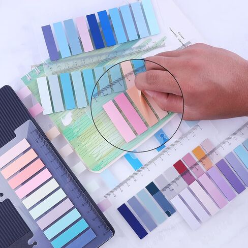 Antner 1200 قطعة علامات تبويب مؤشر لزجة علامات الصفحة علامات تبويب الكتب الملونة ملاحظات لاصقة صفحة أعلام علامات التبويب مؤشر علامات التبويب ملصقات التسمية in Kuwait