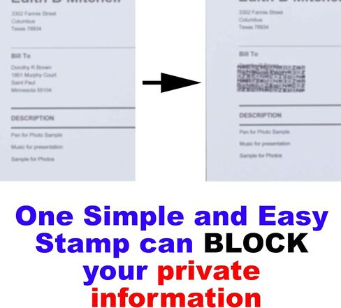 Guard Your ID Identity Protection Security Stamp Refill 2 Pack - Stamp Surface - Made only for Leporem Address Cover Stamp in Saudi Arabia