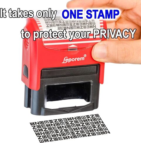 Guard Your ID Identity Protection Security Stamp Refill 2 Pack - Stamp Surface - Made only for Leporem Address Cover Stamp in Saudi Arabia