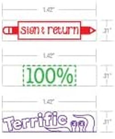 Teacher Stamps - Self Inking Motivational Encouraging and Colorful Set for School Classroom and Homeschool Setting (Set of 8) in Saudi Arabia